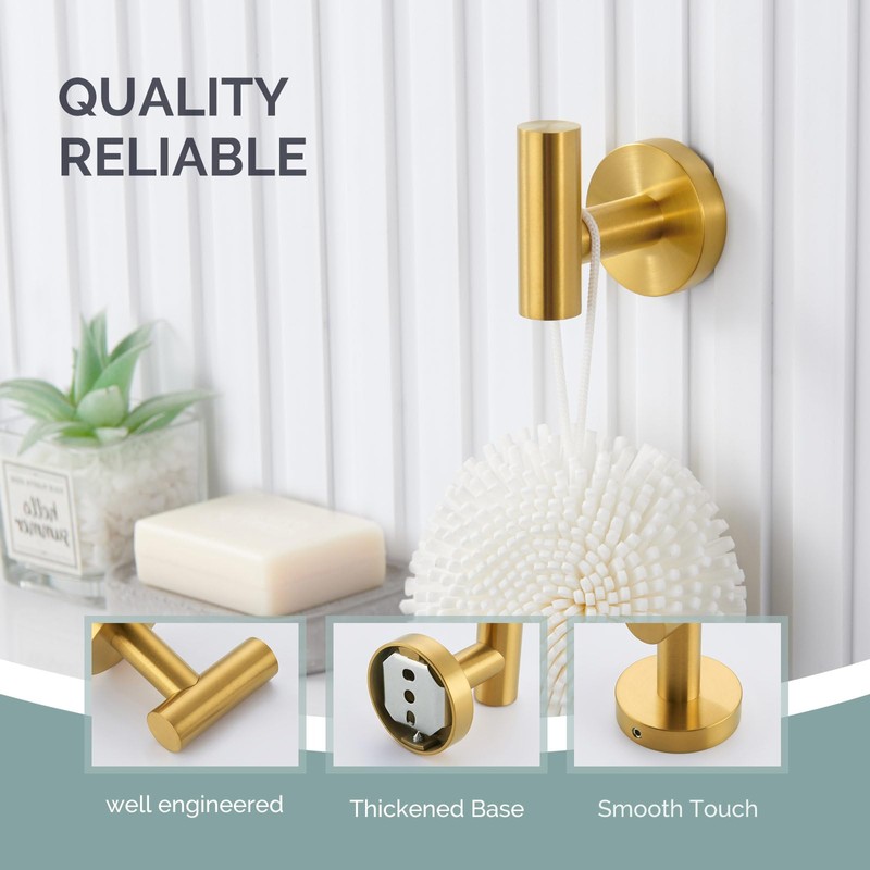 Angle Simple Bathroom Towel Hook, SUS304 Stainless Steel Bath Towel