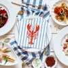 FYSUIMU 50 Pcs Crawfish Paper Napkin Summer Crayfish Stripe Disposable