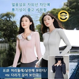 [Overseas] Slimming, elastic, tight-fitting, UV-blocking clothing. Slim UV-blocking, stretch outerwear. Breathable, free size. Light gray x 1 + pink x 1 + S35-45KG