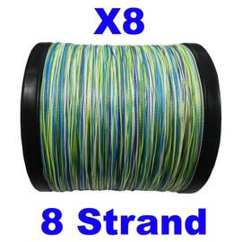 Reaction Tackle Reaction Tackle Braided Fishing Line - 8 Strand Aqua Camo 100LB 500yd