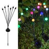 2 Pack Solar Powered LED Pendant Lights Firefly Lights Outdoor