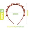 2 Pack Double Layer Headband with Mini Clips for Women