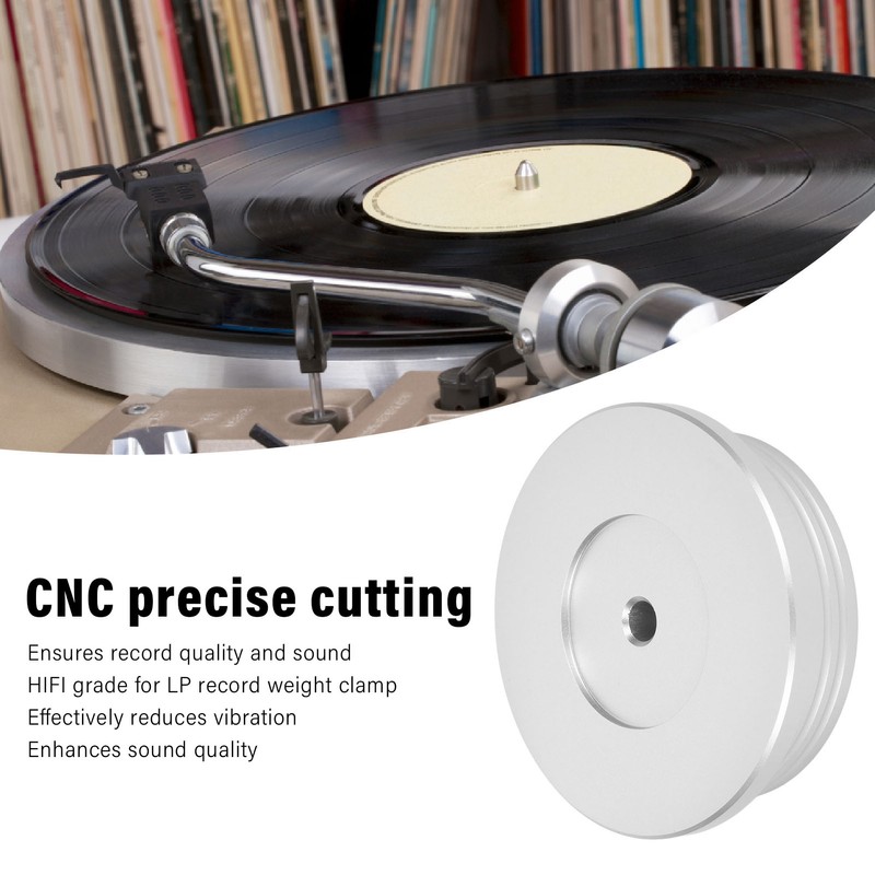 HiFi Disc Stabilizer Aluminum Alloy Universal Turntable Weight Clamp for