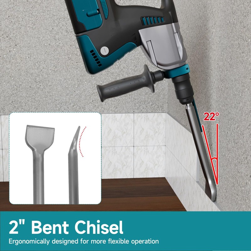 4Pcs SDS Plus Rotary Hammer Chisel Set - 10 lnch