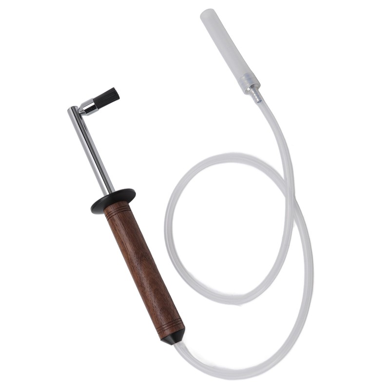 Coffee Machine Cleaning Brush High Temperature Resistance Wood Handle Replaceable
