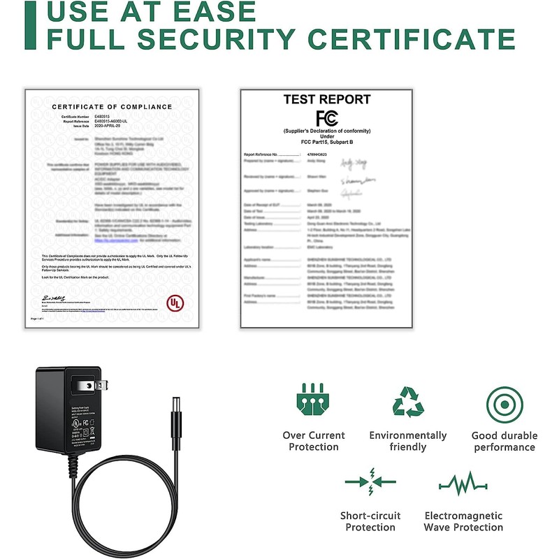 Cat Litter Box Adapter Automatic Self-Cleaning Classic Power Supply Cord