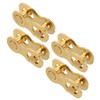 X AUTOHAUX 4 Pair 6 7 8 Speed Gold Tone