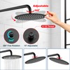 Midanya Round Rainfall Shower Head High Pressure Stainless Steel Waterfall
