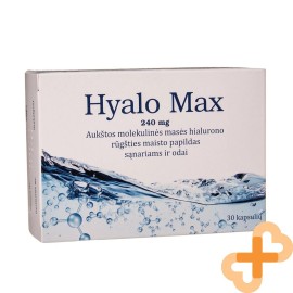 Suplemento alimenticio HYALO MAX Hyaluron para piel y articulaciones suplemento de 30 cápsulas