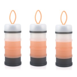 Accmor 3 Pack Baby Formula Dispenser On The Go, Stackable Formula Dispenser Formula Container to Go, Non-Spill Portable Milk Powder Kids Snack Storage Container, BPA Free