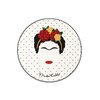 Groovy Frida Kahlo Minimalist Round Placemat and Coaster Set (4+4)