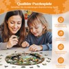 Wooden Puzzle Adults and Children, 3D Spring Squirrel Circular Unique