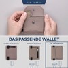 VON HEESEN Slim Wallet with RFID Protection - Mini Wallet