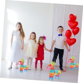 Totority 3pcs Donkey Decor for Cinco De Mayo and Birthday Parties Sturdy Festival Toy Cute Mini for Filling Candies and Treats