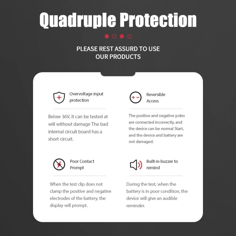 KINGBOLEN 6V 12V&24V Heavy Duty Truck Car Battery Load Tester