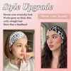 Wide Women's Head Bands Leopard Print Large Hair Band Boho