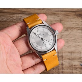 Torbollo Watch Band, Genuine Leather Replacement Band, Soft Italian Buttero Leather, Vibrant Color, Quick Release Watch Strap, 0.7/0.9 inches (18/20/22 mm), 18 mm