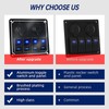 Rocker Switch Panel 4 Gang 12‑24V 5 Pin Blue Light