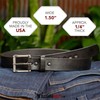 Bullhide Belts Mens Leather Belt for Casual, Dress, 1.50" Wide,