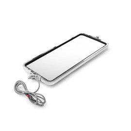 Yuanone Chrome Door Mirror Stainless Side Mirror Fit Peterbilt 386/387/357/359/375/377/379, with Heated