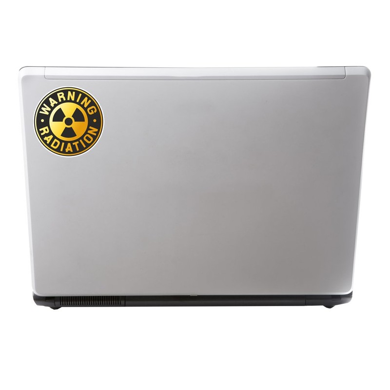 2 x 15cm/150mm Warning Radiation Vinyl Sticker Sign Radioactive #7151