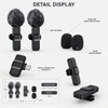 Wireless Lavalier Microphone for Video Recording - Compact Clip-On Audio