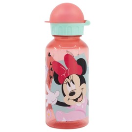 OM SUPPLIES Minnie Characters Childrens Reusable Drinking Bottle 370ml - Holiday, Back to School Lunch Kids BPA free Plastic (Minnie)