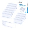 Diteje 30Pcs Plastic Wire Shelf Label Holder,Wire Rack Holders with