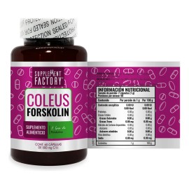 Coleus Forskolina 500 Mg, 60 Cápsulas