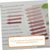 SEWACC 4pcs Arrow Page Markers Multi Function Sticky Tabs for