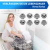 VIOKS 8 x Basket Wheels Set Dishwasher Wheels Replacement for