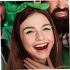 Healvian 7pairs Green Faux Lashes for Women Dramatic St Patrick