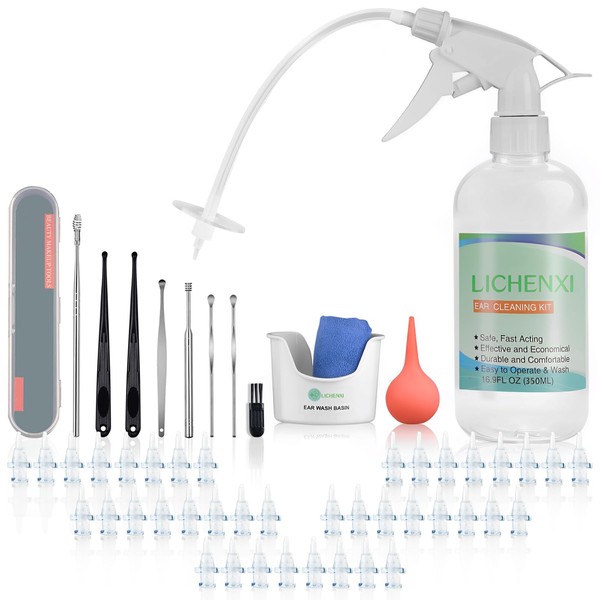 LICHENXI Kit Limpiador de Oídos,Kit de Eliminación de Cera Para