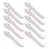 10Pcs Pearl Shoe Chains Polished ABS Resin Metal Buckle Widely