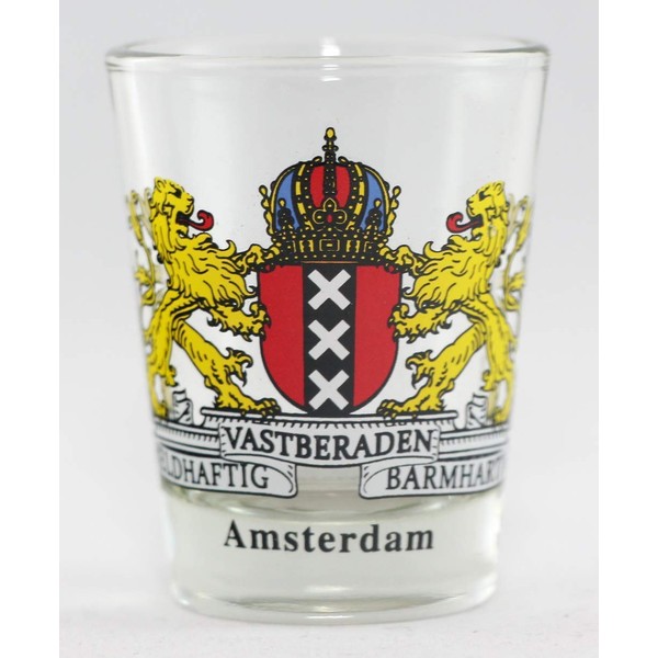 Amsterdam Netherlands Coat Of Arms Shot Glass
