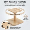 OKOstand Desktop Speaker Stands Made of Pure Solid Wood, Natural
