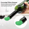 5Pcs Wine Stoppers Silicone Reusable Artificial Cucumber Shape Beverage Bottle