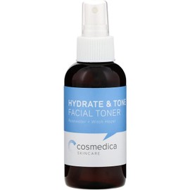 Cosmedica Skincare TONICO FACIAL HIDRATANTE. Minimiza el tamaño de los poros, minimiza, calma y desinflama la piel. Con agua de rosas y Witch hazel.