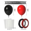 LYNSP Red and Black Balloons 12 Inch 100 Pack Red