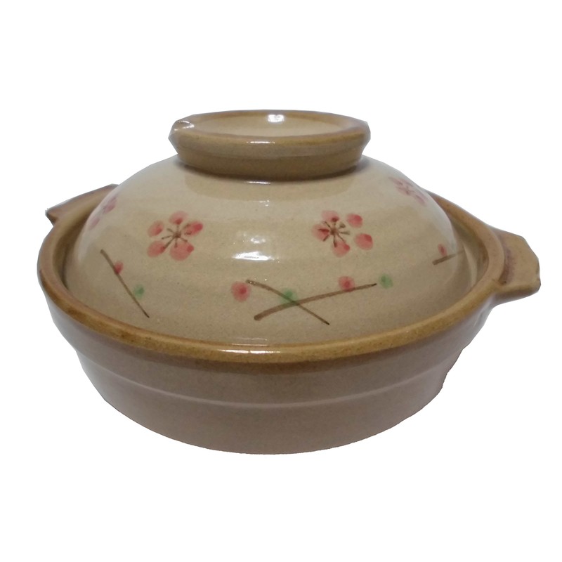 土鍋 一人用 梅散らし ひとり用 よせ鍋 土鍋 17cm ガス火用 30050