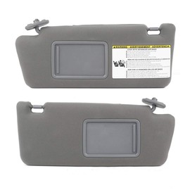 SCITOO Left & Right Sides Gray Sun Visor Assembly fit for 2005 2006 2007 2008 2009 2010 2011 2012 2013 2014 for Toyota for Tacoma Without Sunroof(74320-35C10-B0,74320-04181-B1,74320-35B50-B0)