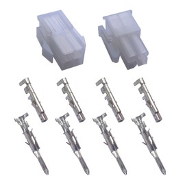 4-Pin Connector 18-24AWG Standard 0.0165” 4.2mm 2/4/5-Pin Connector Industrial and Scientific Disconnect Terminal 8-Piece Set