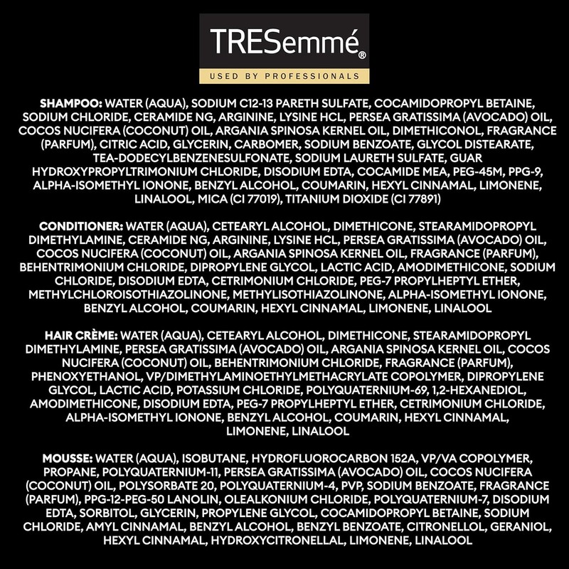 TRESemmé Shampoo, Conditioner, Mousse and Hair Crème 4 Pk Bouncy