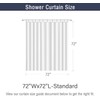 GCIREC Brown Marble Shower Curtain, Grey Brown Modern Abstract Wave