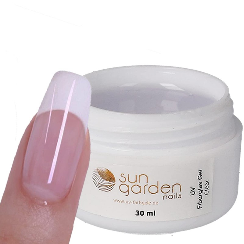 UV Fibreglass Artificial Nail Gel, 1-Phase UV Gel, Clear, 30