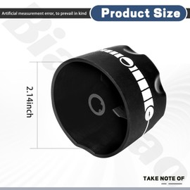 BianXiao 60065 Gas Control Knob Replacment Part - 2-3/8" in Diameter Compatible with Weber Gas Grill Q100 Q120 Q 1000 Q 1200 516001 516002 516501