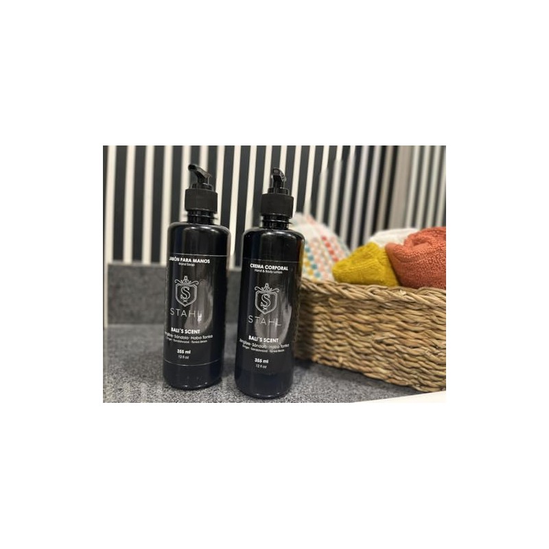 Kit Jabón Líquido Para Manos y Crema Corporal Stahl, 355ml,