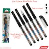rorito 5 x 0.5mm Flymax BLACK Gel Pens Waterproof Ink