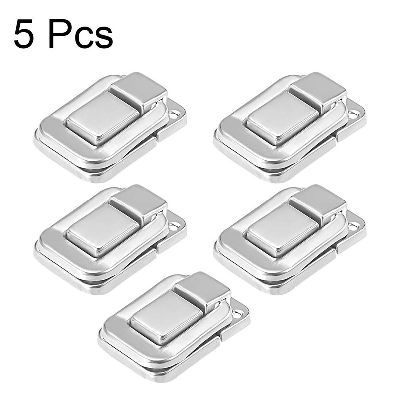 sourcing map Toggle Catch Lock, 38mm Retro Decorative Silver Hasp