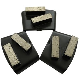 Diamond Grinding Tooling Designed for Husqvarna EZchange and HTC Greyline/Professional Grinder, 2 Segments, Set of 3, Hard Bond, 18/20 Grit